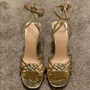 Zara Gold heels